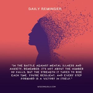 In the Battle against Mental Illness & Anxiety