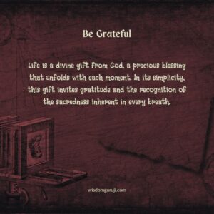 Life is a Divine Gift from God