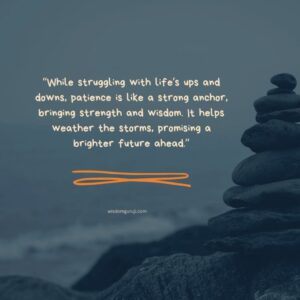 While Struggling with Life's Ups and Downs