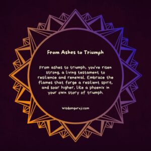 From Ashes To Triumph
