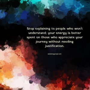 Stop Explaining To People