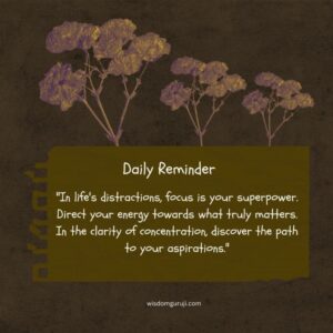 In Life's Distractions, Focus is Your Superpower