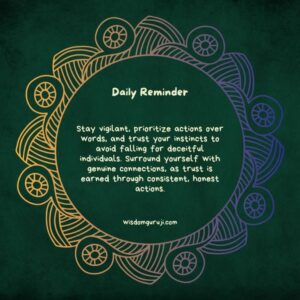 Stay Vigilant, Prioritize Actions Over Words