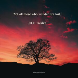 Not All Those Who Wander are Lost