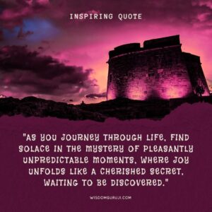 As You Journey through Life, Find Solace