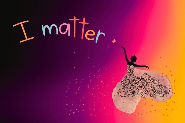 Self-Worth: A confident woman standing tall, symbolizing empowerment