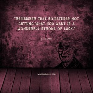 Remember that Sometimes Not Getting