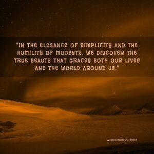 In the Elegance of Simplicity