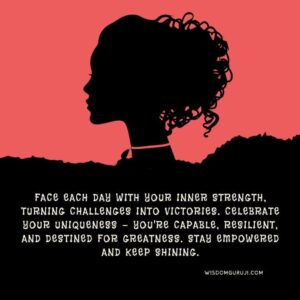 Face Each Day With Your Inner Strength