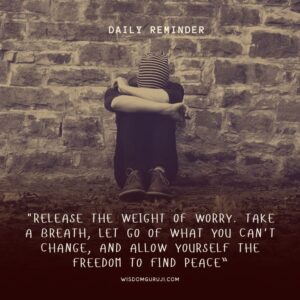 Let Go of What You Can't Change