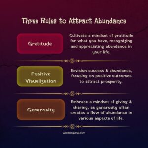 Three Rules to Attract Abundance