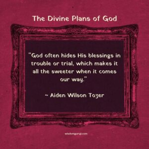 God Often Hides His Blessings in Trouble