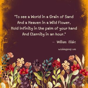 To See A World in A Grain of Sand