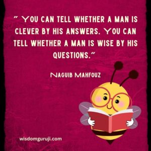 You Can Tell Whether A Man is Clever