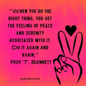 When You Do the Right Thing