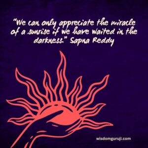 We Can Only Appreciate the Miracle of A Sunrise