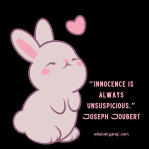 Innocence is Always Unsuspicious