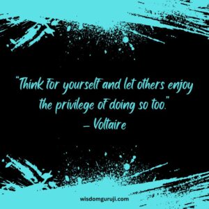 Think for Yourself and Let Others Enjoy