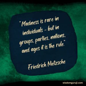Madness is Rare in Individuals But