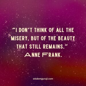 I Don't Think of All the Misery