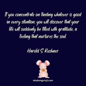 If You Concentrate on Finding Whatever is Good