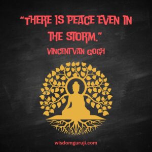 There is Peace Even in the Storm