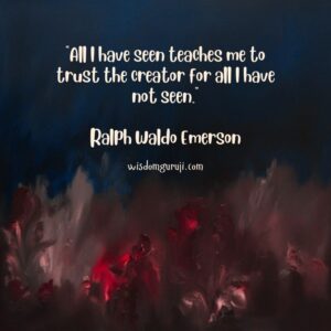 All I have Seen Teaches Me to Trust