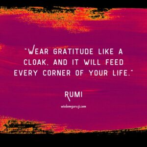 Wear Gratitude Like A Cloak