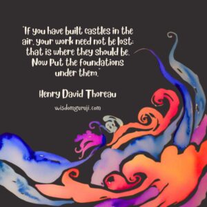 If You have Built Castles in the Air