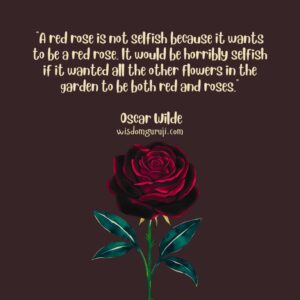 A Red Rose is Not Selfish
