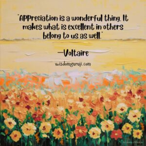 Appreciation is A Wonderful Thing