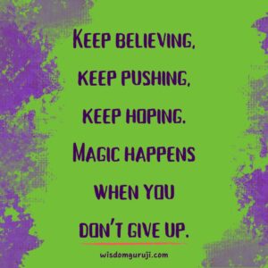 Keep Believing