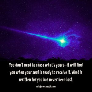 You Don't Need to Chase