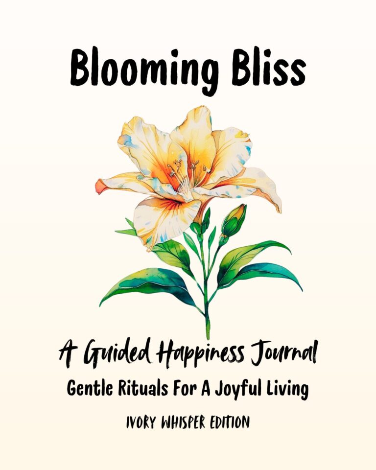 Blooming Bliss Happiness Journal - Ivory Whisper Edition