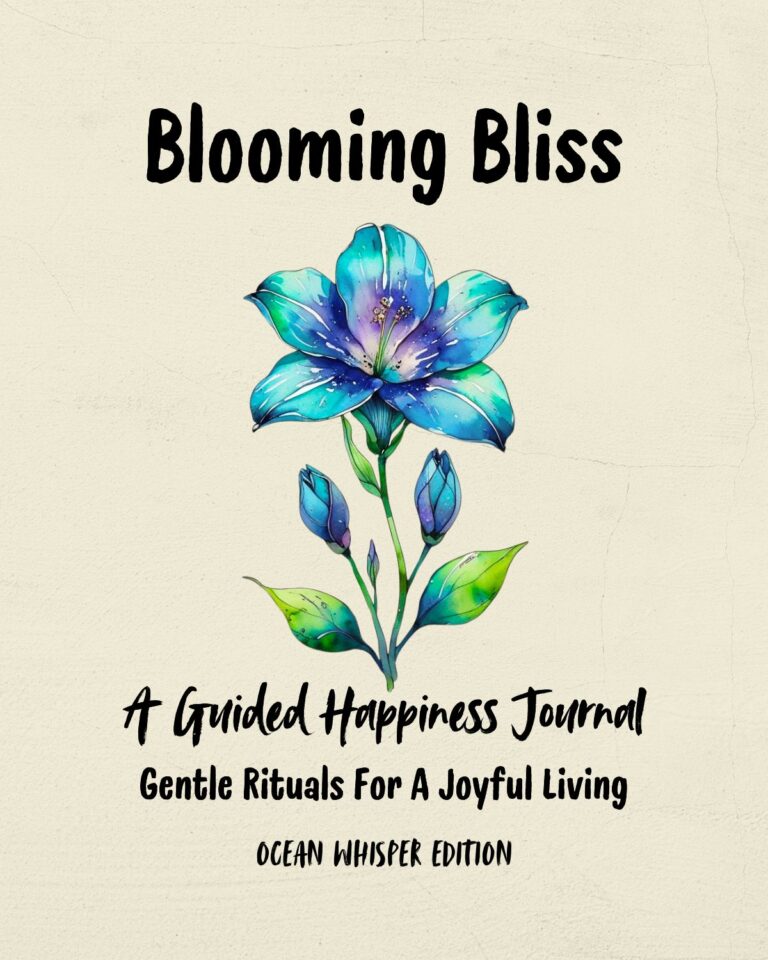 Blooming Bliss Happiness Journal - Ocean Whisper Edition