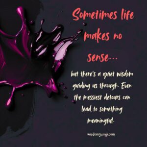 Sometimes Life Makes No Sense