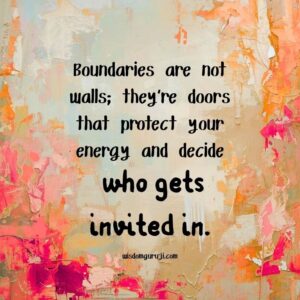 Boundaries are Not Walls