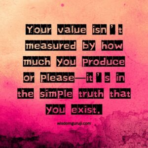 Your Value isn't Measured
