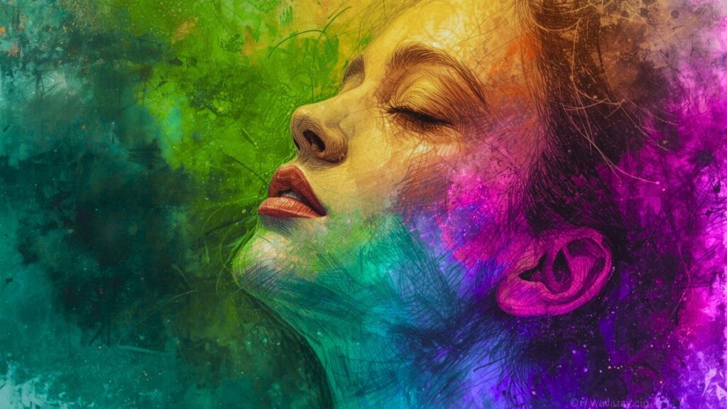 A serene woman with closed eyes, lost in her dreams — symbolizing hope, faith, and inner peace. Life-changing quotes for dreamers.