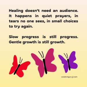 Healing Doesn't Need An Audience